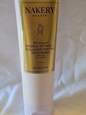 Nakery Beauty Double Retinol + Collagen Peptide Treatment - White & Gold